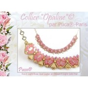 Kos® Glass Beads by Puca® 6x3 mm - Light Rose Opal AB x10g