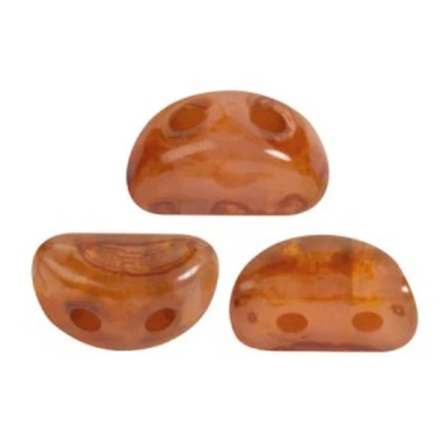 Kos® Glass Beads by Puca® 6x3 mm - Light Rose Opal Travertin x10g