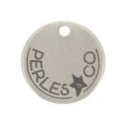Charms personalizados 6 mm con logotipo complejo - Acero inoxidable 304 x100