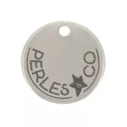 Charms personalizados 6 mm con logotipo complejo - Acero inoxidable 304 x100