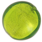 Bombeada Murano hoja de plata 16 mm Peridoto x1|raw }}