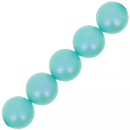 PureCrystal 5810 6 mm Perlas - Cristal Iridiscente Turquesa Claro Perla x10