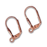 Ganchos cerrados conchas 18 mm cobrizo antiguo x2