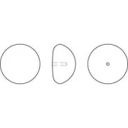 PureCrystal Cabujón de Perla 5817 6 mm - Cristal Iridiscente Turquesa Claro Perla x1