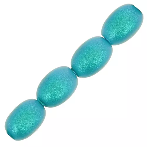 PureCrystal Perla Grano de Arroz 5824 4mm Iridiscente Turquesa Dk Perla x20