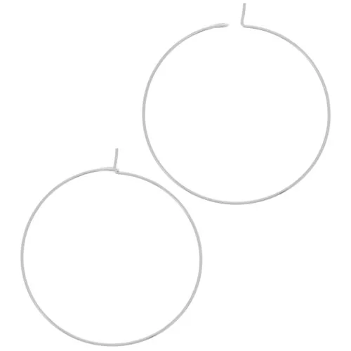 Criollas para decorar 35 mm - Plateado fino x2