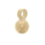Colgante de bola de 3 mm - 3 micras chapado en oro x1