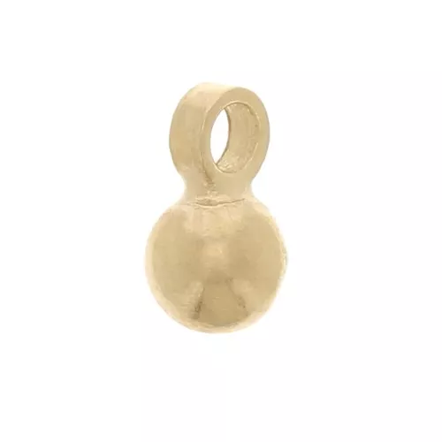Colgante de bola de 3 mm - 3 micras chapado en oro x1