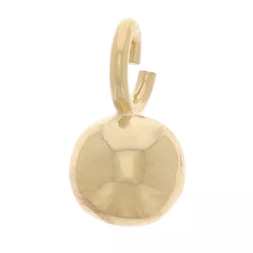 Mini Bola de 4mm con Anillo Abierto - 3 Micras Baño de Dorado x1