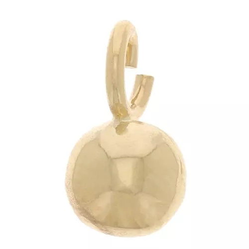 Mini bola de 5 mm con anilla abierta - 3 micras chapado en oro x1