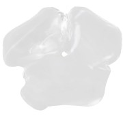 Cuenta flor de resina transparente 40 mm - Cristal x1