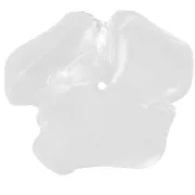 Cuenta flor de resina transparente 40 mm - Cristal x1