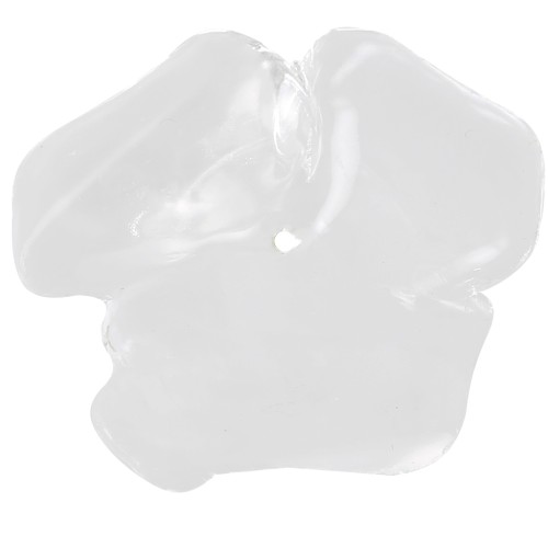 Cuenta flor de resina transparente 40 mm - Cristal x1