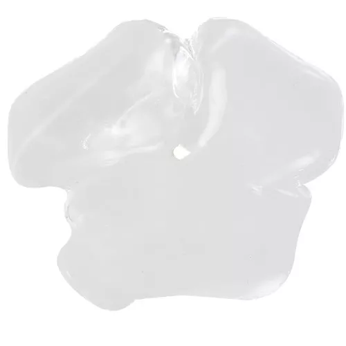 Cuenta flor de resina transparente 40 mm - Cristal x1