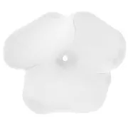 Cuenta flor de resina transparente 40 mm - Cristal mate x1