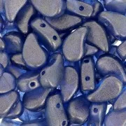 Cuentas de vidrio Paisley Duo 9x5.5 mm - Halo Cerulean Blue x10g