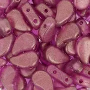 Cuentas de vidrio Paisley Duo 9x5.5 mm - Halo French Rose x10g