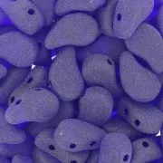 Cuentas de vidrio Paisley Duo 9x5.5 mm - Cobalto Mate x10g