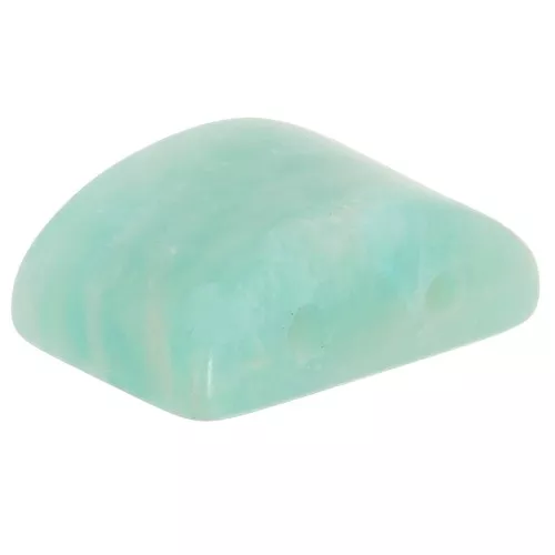 Cuenta de gema de 2 agujeros 12x8 mm - Amazonita x1