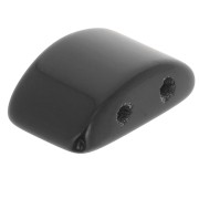 Cuenta 2 agujeros 12x8 mm en gema - Onix Negro x1|raw }}