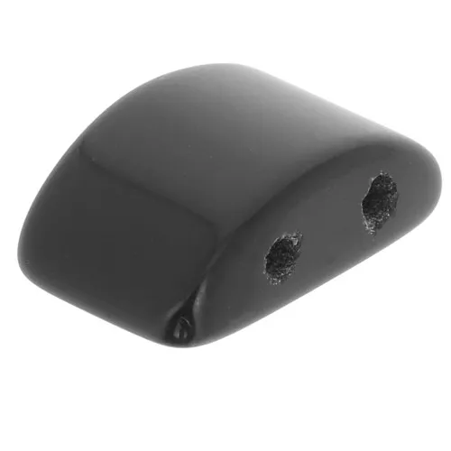 Cuenta 2 agujeros 12x8 mm en gema - Onix Negro x1
