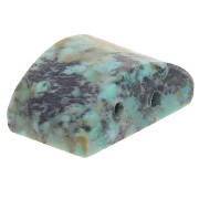 Cuenta de gema 2 agujeros 12x8 mm - Turquesa africana - Jaspe x1|raw }}