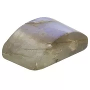 Cuenta de gema de 2 agujeros 12x8 mm - Labradorita x1