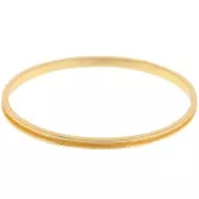 Brazalete 4x65 mm para tejer Delica 15/0 - 1 fila 1,5 mm - Dorado x1