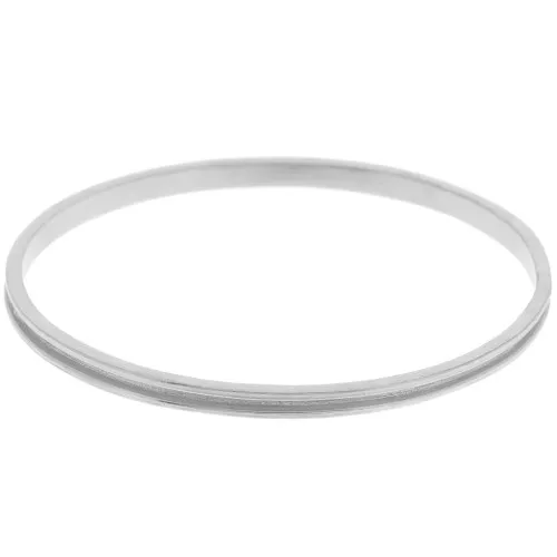 Pulsera 4x65 mm para tejido Delica 15/0 - 1 fila 1,5 mm - Plata x1