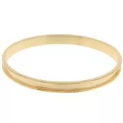 Brazalete 6,3x65 mm para tejido Delica 11/0 - 2 filas 3,8 mm - Dorado x1