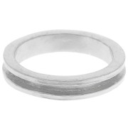 Anillo para tejer Delica 15/0 - 1 fila 1,5 mm - Tamaño 55 - Plata x1|raw }}