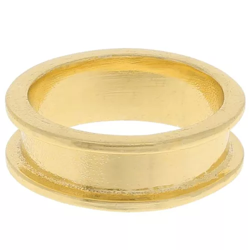 Anillo para tejer Delica 11/0 - 2 filas 3,8 mm - Talla 52 - Dorado x1