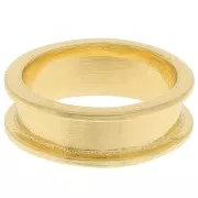 Anillo para tejer Delica 11/0 - 2 filas 3,8 mm - Talla 53 - Dorado x1