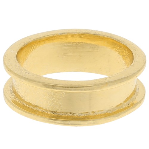 Anillo para tejer Delica 11/0 - 2 filas 3,8 mm - Talla 55 - Dorado x1
