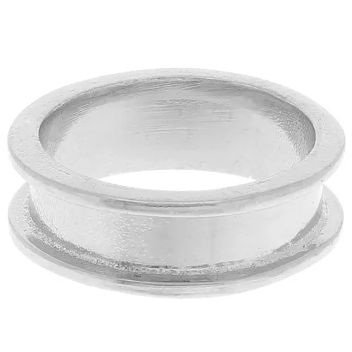 Anillo para tejer Delica 11/0 - 2 filas 3,8 mm - Tamaño 50 - Plata x1
