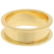 Anillo para tejer Delica 11/0 - 3 filas 5,1 mm - Talla 55 - Dorado x1