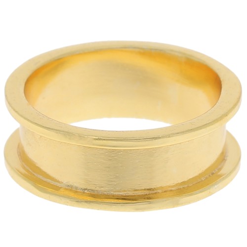 Anillo para tejer Delica 11/0 - 3 filas 5,1 mm - Talla 55 - Dorado x1