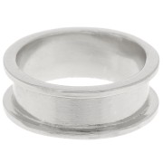 Anillo para tejer Delica 11/0 - 3 filas 5,1 mm - Talla 52 - Plata x1