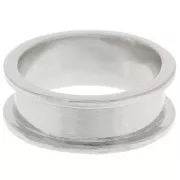 Anillo para tejer Delica 11/0 - 3 filas 5,1 mm - Talla 56 - Plata x1