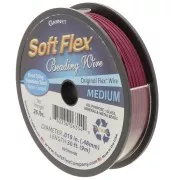 Cable metálico 49 hebras 0,48 mm - Soft Flex Medium - Granate x9m