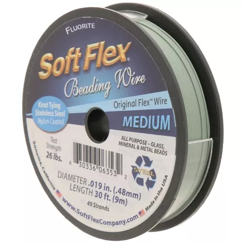 Cable metálico 49 hebras 0,48 mm - Soft Flex Medium - Verde musgo x9m