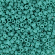 Cuentas Rocalla Miyuki 11/0 412 - Verde turquesa opaco x 100 g