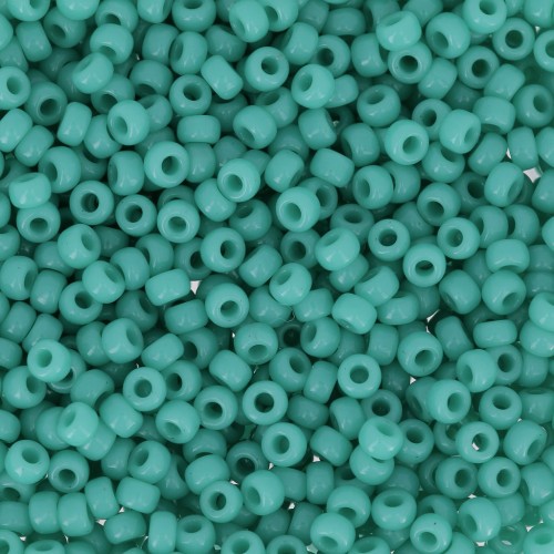 Cuentas Rocalla Miyuki 11/0 412 - Verde turquesa opaco x 100 g