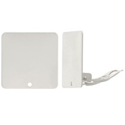 Pinzas cuadradas 20 mm con un agujero - Plateado x2|raw }}