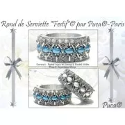 Cuentas de cristal Samos® by Puca® 7x5 mm - Jet AB x10g