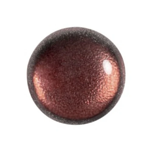 Cabujón redondo de vidrio de Puca® 18 mm - Ice Slushy Cola x1