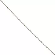 Cadena de eslabones Forçat de 1,9 mm con cuentas aplanadas - Bronce x50cm