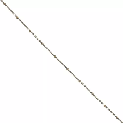Cadena de eslabones Forçat de 1,9 mm con cuentas aplanadas - Bronce x50cm