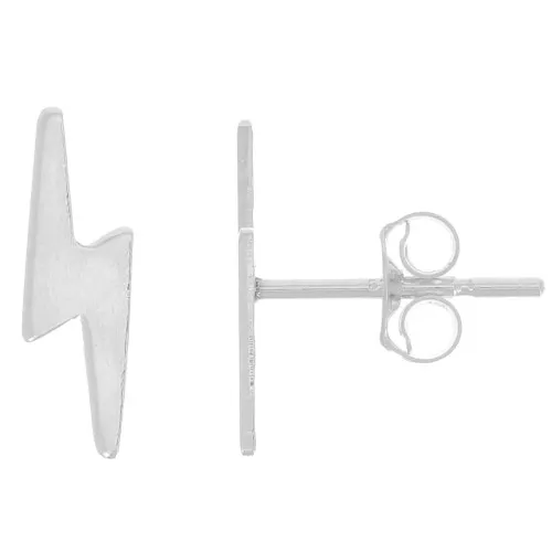 Clavos relámpago 11x3,5 mm - Plata 925 x2