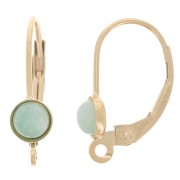 Sacos de dormir con anilla abierta 17 mm - para cabujón 4 mm - Gold filled x2